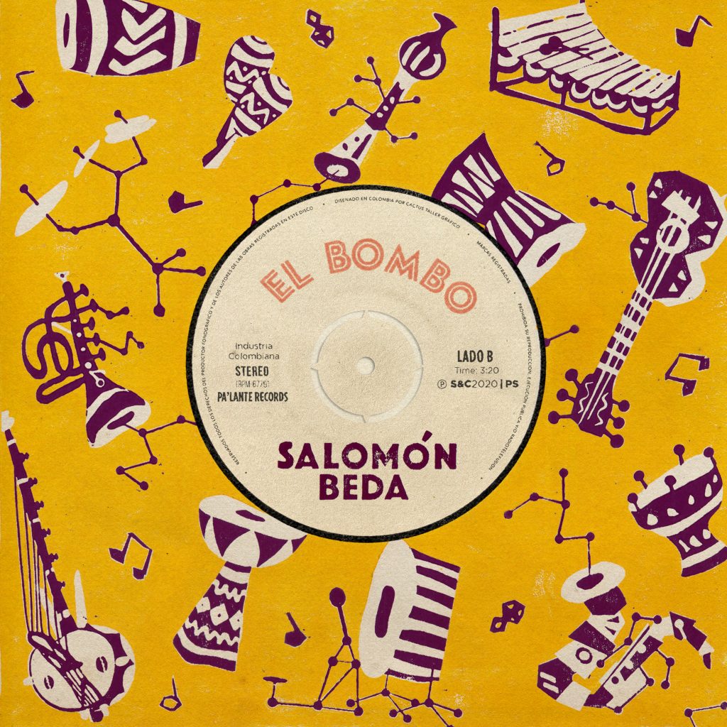 Portada del sencillo El bombo de Salomón Beda