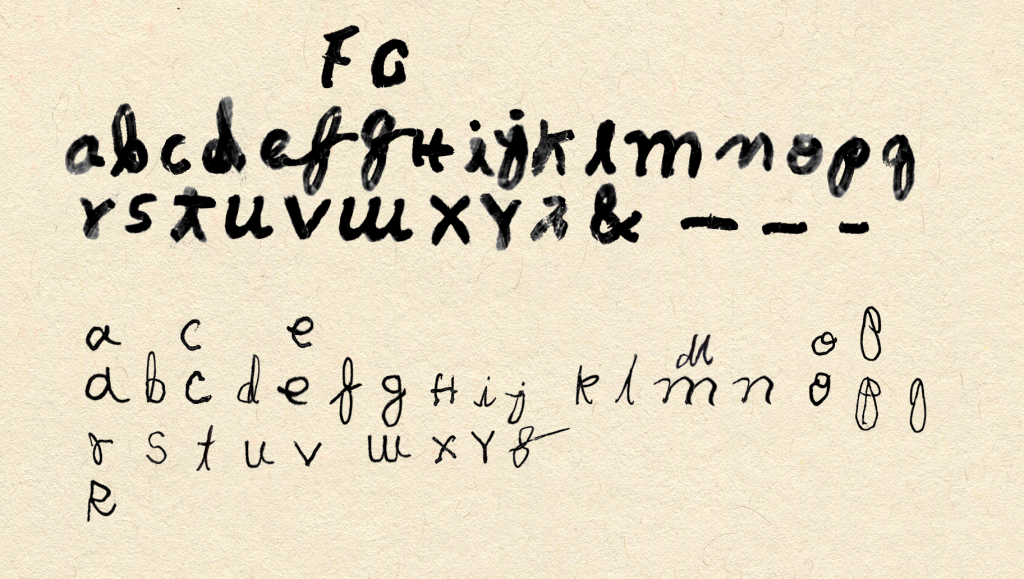 Caligrafía reconstruída de Petrona Martínez